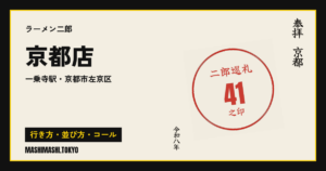 京都店の行き方・並び方・コール